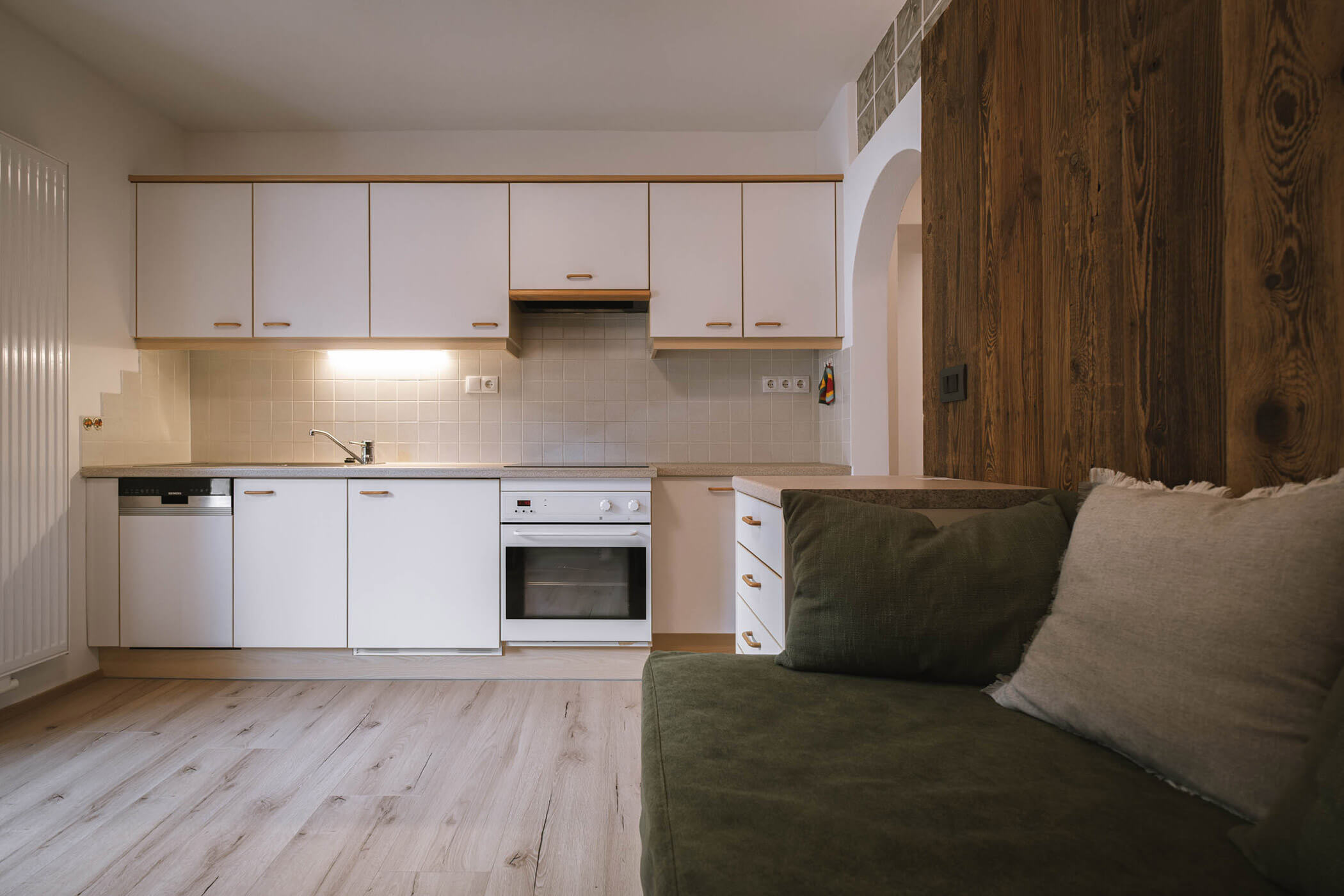 Küche und Wohnbereich