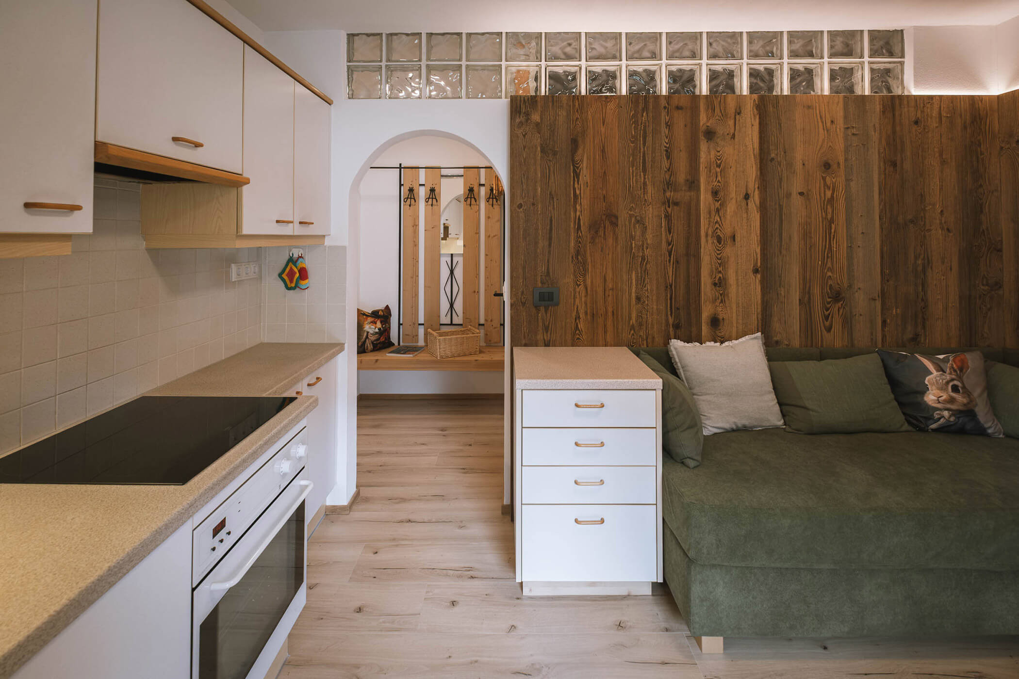 Küche und Wohnbereich