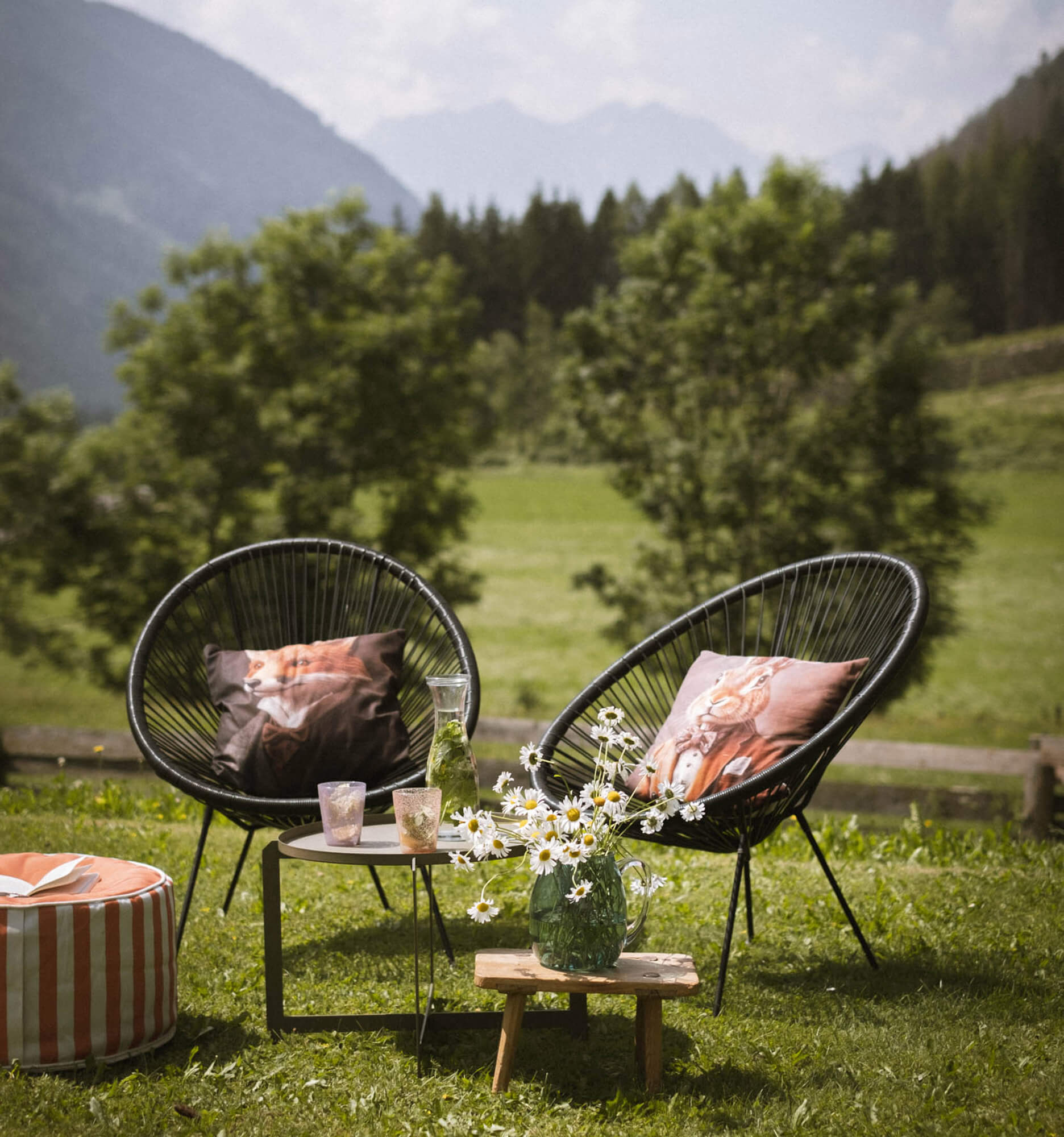 Sitzgelegenheiten im Garten