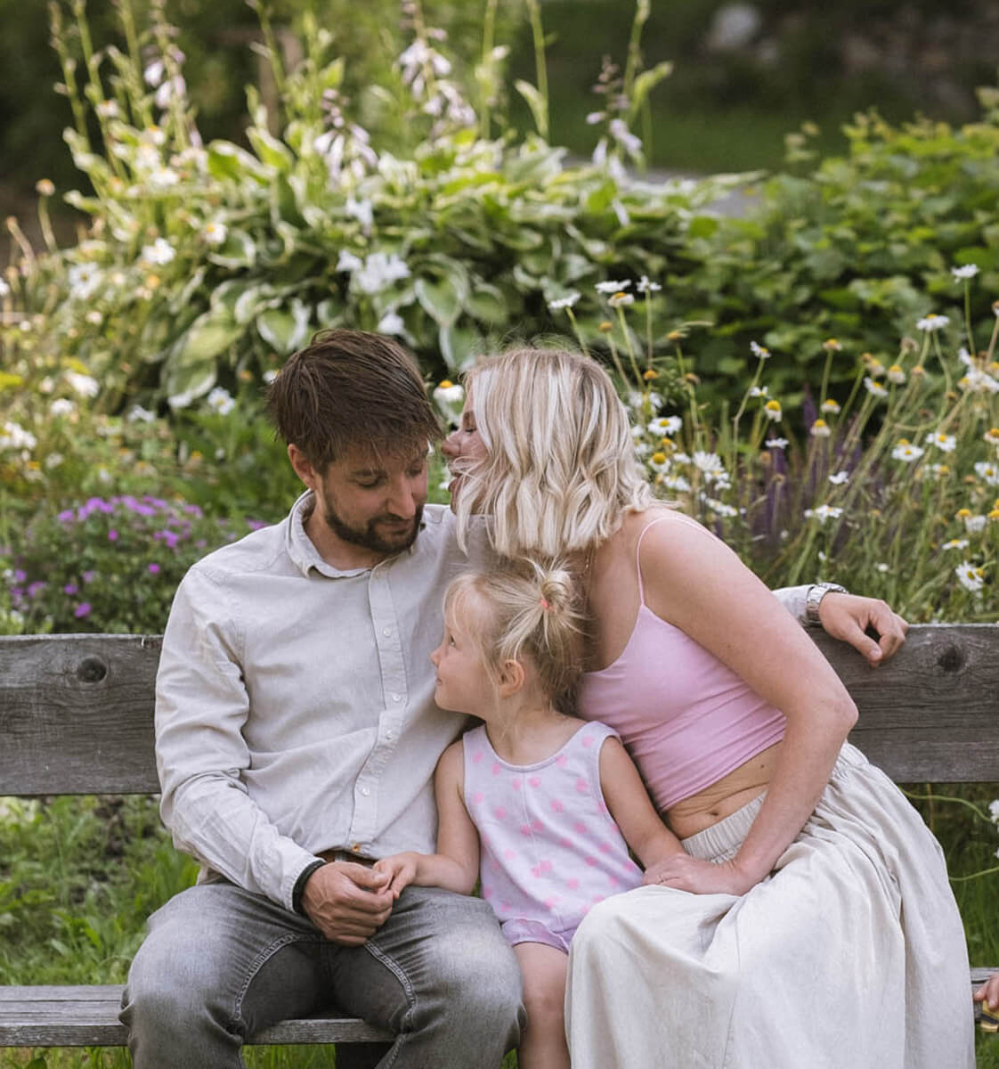 Lisa und Fabian mit Emma